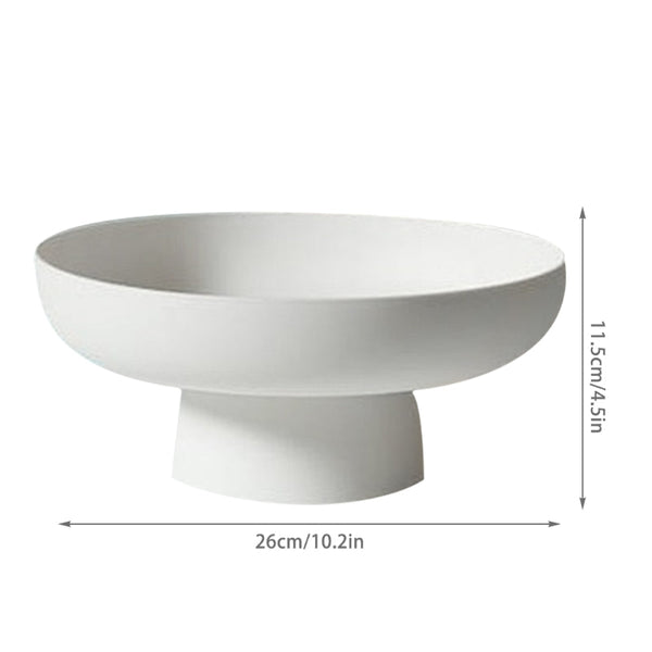 Oval Fruit Bowl with Draining Feature | Elegant Plastic Centerpiece for Freshness 1