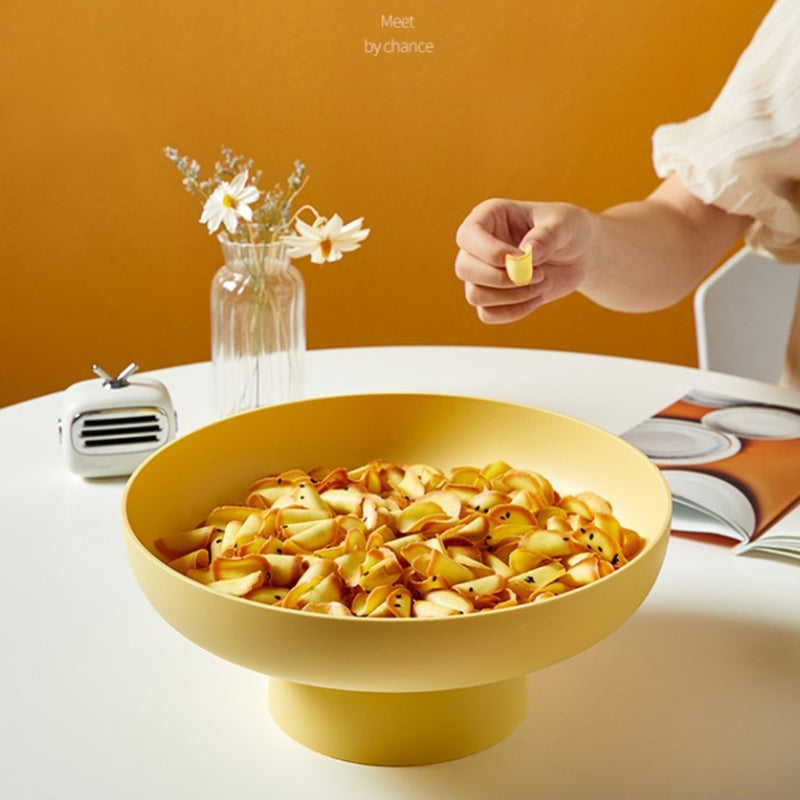 Oval Fruit Bowl with Draining Feature | Elegant Plastic Centerpiece for Freshness 3
