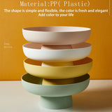 Oval Fruit Bowl with Draining Feature | Elegant Plastic Centerpiece for Freshness 4