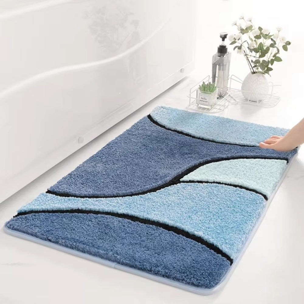 Non-Slip Bath Mat with Absorbent Microfiber Design | Stylish Safety for Bathrooms