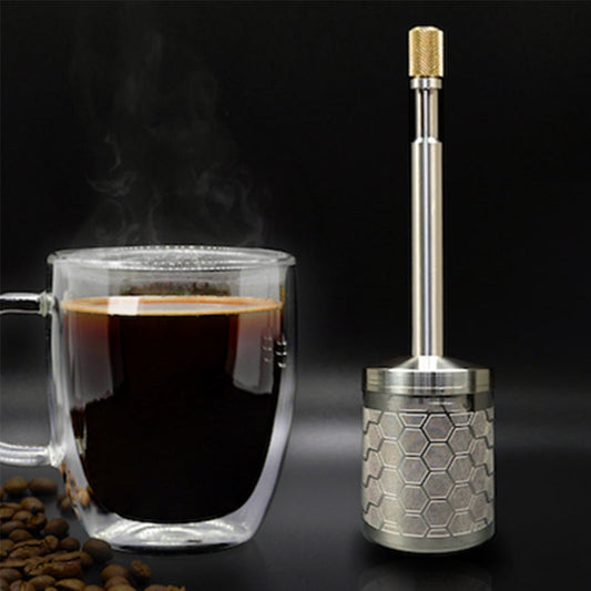 Portable Coffee and Tea Press Maker with Stainless Steel Filter | Convenient & Easy Cleanup for On-the-Go Brewing 0