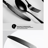 RYNX Collection | 32-Piece Stainless Steel Cutlery Set with Elegant Design | Durable Silverware for Everyday Use 5