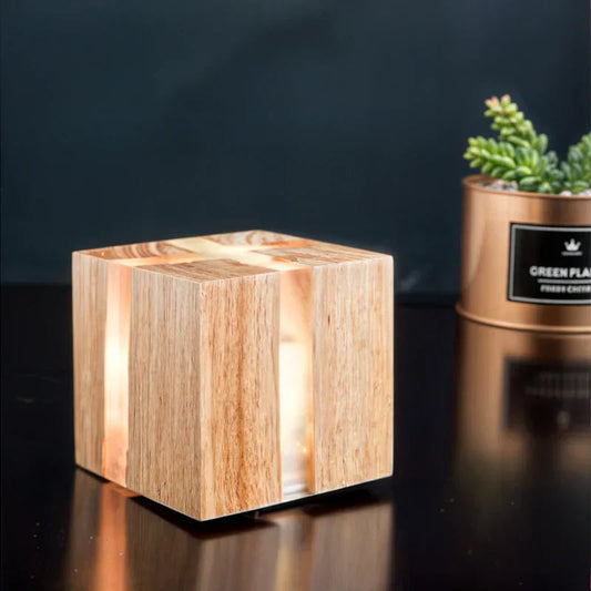 Rustic Charm | Unique Table Lamp with Warm Ambient Lighting | Eye-Catching Bedside Decor for Cozy Spaces 0