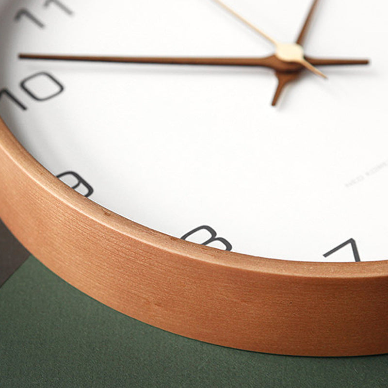 Rustic Wall Clock Decor | Wooden Analog Clock with Quiet Quartz Movement | Timeless Design for Elegant Home Aesthetic 3