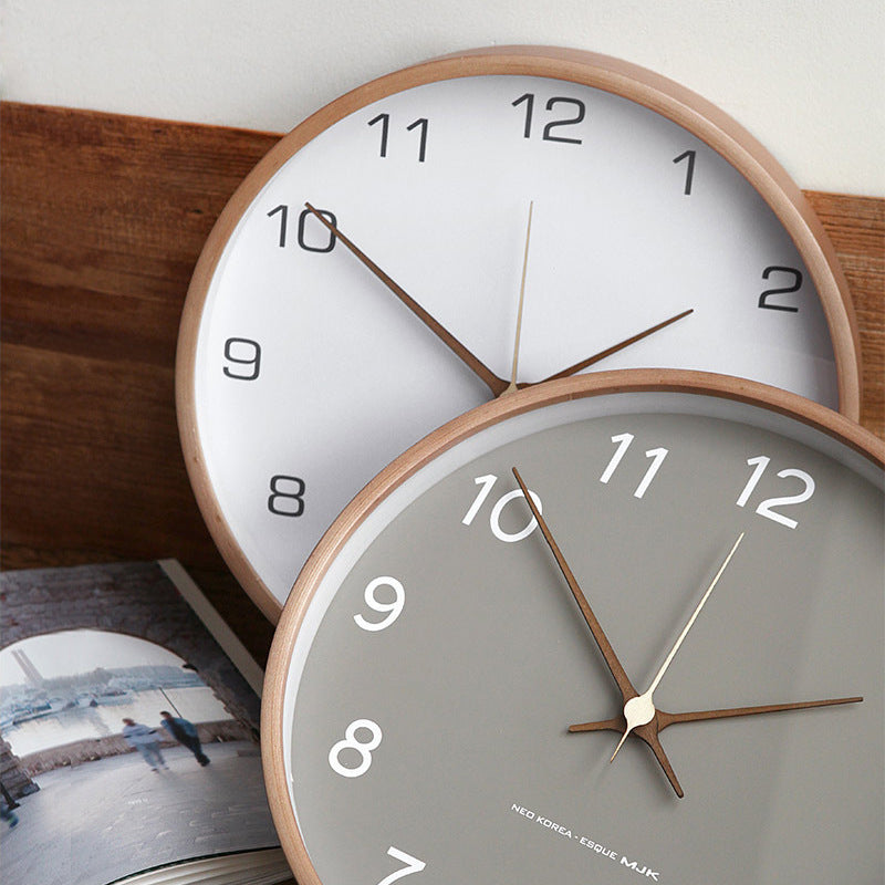 Rustic Wall Clock Decor | Wooden Analog Clock with Quiet Quartz Movement | Timeless Design for Elegant Home Aesthetic 5