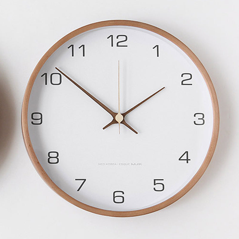 Rustic Wall Clock Decor | Wooden Analog Clock with Quiet Quartz Movement | Timeless Design for Elegant Home Aesthetic 9