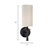 Rynx | Elegant Black Brass Traditional Wall Sconce Light Fixture 2