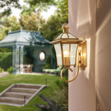 Rynx | Elegant Copper Glass Outdoor Wall Sconce for Patios and Gardens 1