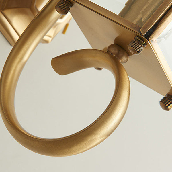 Rynx | Elegant Copper Glass Outdoor Wall Sconce for Patios and Gardens 4