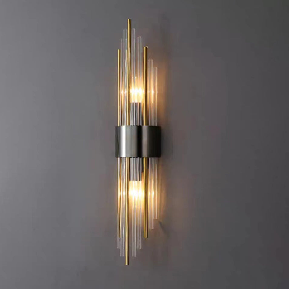 Rynx | Elegant Nordic Stainless Steel Crystal Wall Sconce Light 1