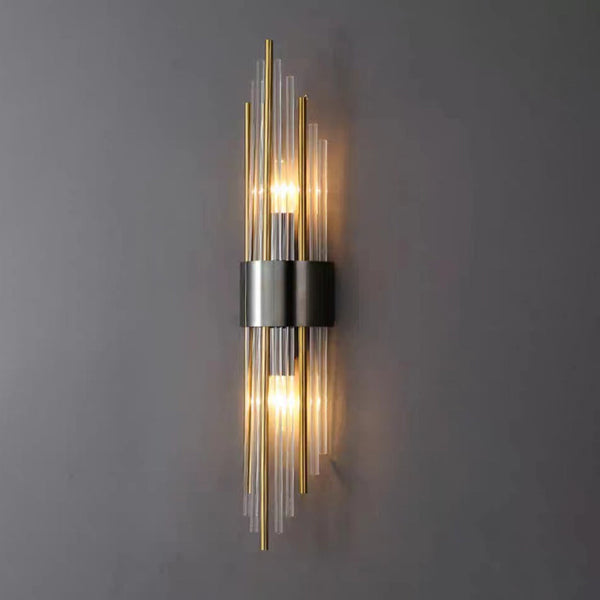 Rynx | Elegant Nordic Stainless Steel Crystal Wall Sconce Light 1