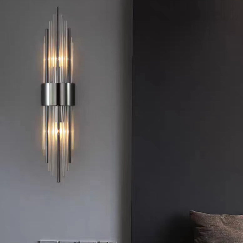 Rynx | Elegant Nordic Stainless Steel Crystal Wall Sconce Light 10