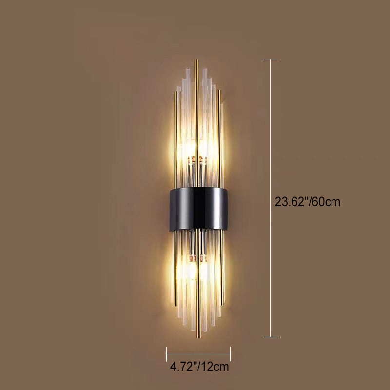 Rynx | Elegant Nordic Stainless Steel Crystal Wall Sconce Light 2