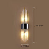 Rynx | Elegant Nordic Stainless Steel Crystal Wall Sconce Light 2