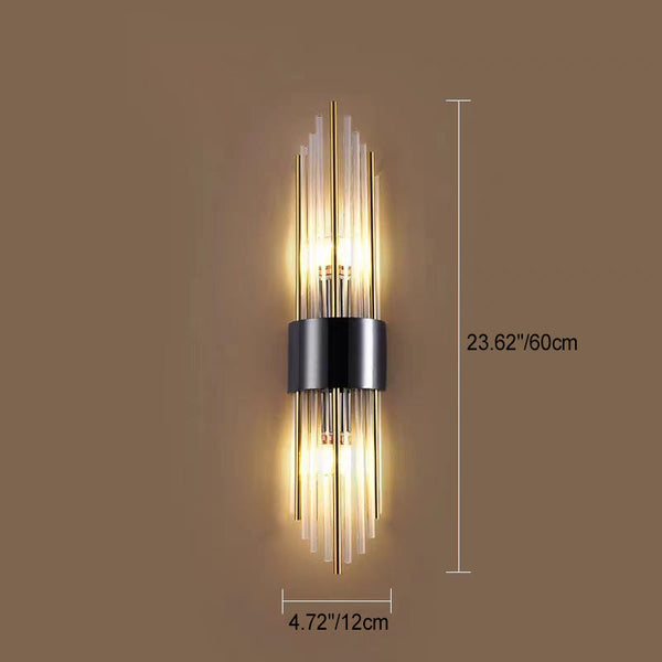 Rynx | Elegant Nordic Stainless Steel Crystal Wall Sconce Light 2