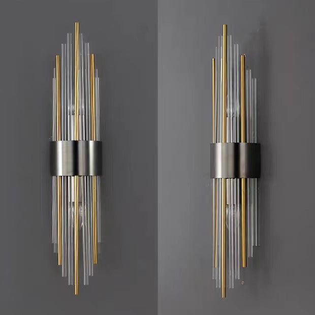 Rynx | Elegant Nordic Stainless Steel Crystal Wall Sconce Light 6