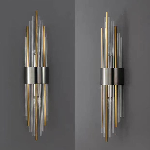 Rynx | Elegant Nordic Stainless Steel Crystal Wall Sconce Light 6
