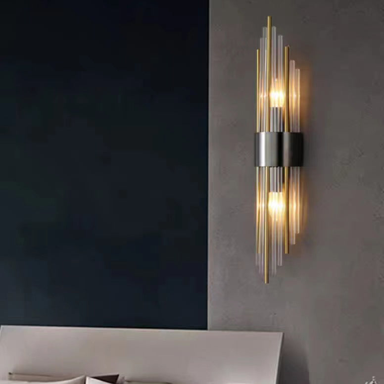 Rynx | Elegant Nordic Stainless Steel Crystal Wall Sconce Light 9