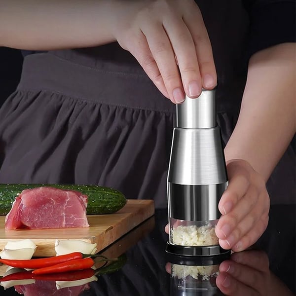 Rynx | Manual Garlic Chopper with Sharp Stainless Steel Blades | Efficient Kitchen Tool for Quick Meal Prep 6
