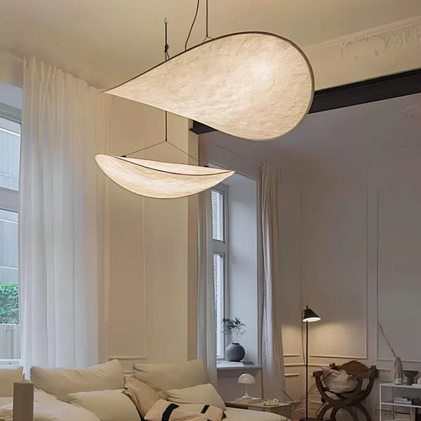 SilkAura | Elegant Handcrafted Silk Pendant Lighting Fixture for Interiors 0