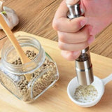 Stainless Steel Spice Grinder with One-Handed Operation | Effortless Salt and Pepper Grinding for Fresh Seasoning 3