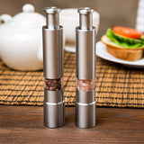 Stainless Steel Spice Grinder with One-Handed Operation | Effortless Salt and Pepper Grinding for Fresh Seasoning 4