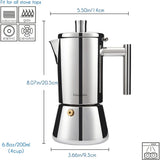 Stylish Stainless Steel Espresso Maker with Induction Base | Durable Moka Pot for Authentic Italian Coffee 3