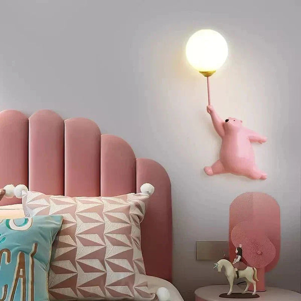TeddyGlow | Charming Cozy Bear Wall Sconce for Children's Room 1