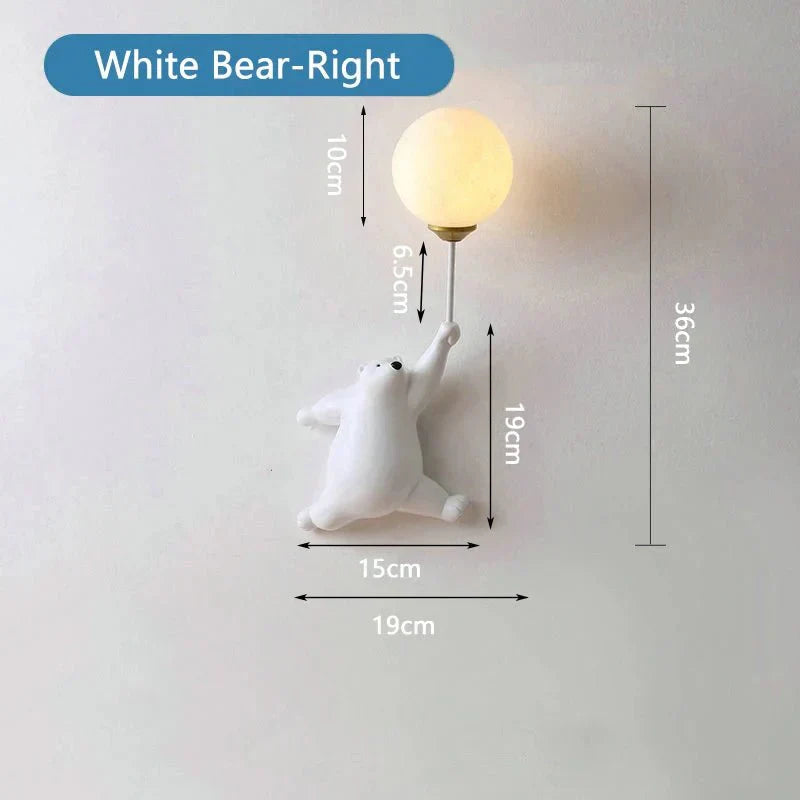 TeddyGlow | Charming Cozy Bear Wall Sconce for Children's Room 5