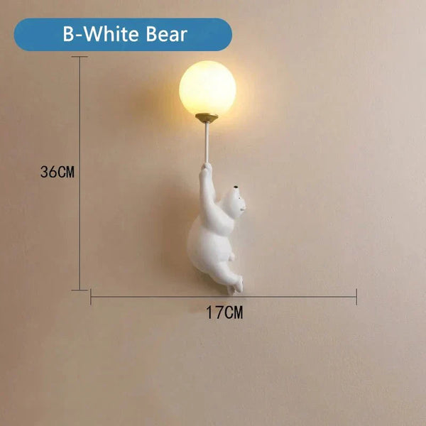 TeddyGlow | Charming Cozy Bear Wall Sconce for Children's Room 6