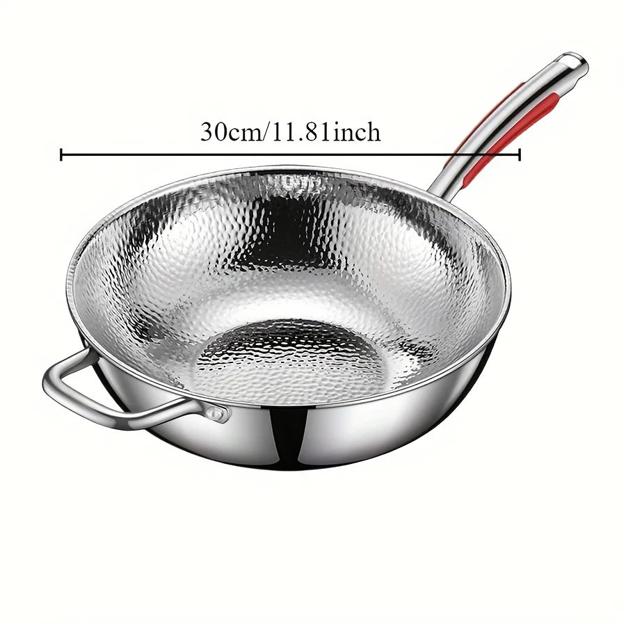 Titanium Cookware | Round Bottom Wok Pan with Non-Stick Surface | Induction Compatible for Effortless Stir-Frying 5