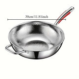 Titanium Cookware | Round Bottom Wok Pan with Non-Stick Surface | Induction Compatible for Effortless Stir-Frying 5
