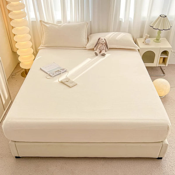 Velvet Soft Fitted Sheet Set | Hypoallergenic Crystal Velvet for Luxurious Comfort 1