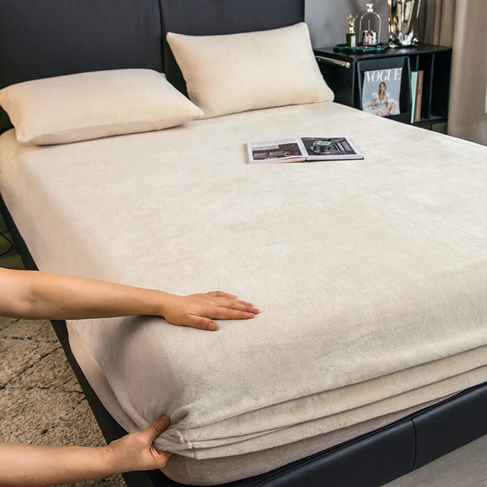Velvet Soft Fitted Sheet Set | Hypoallergenic Crystal Velvet for Luxurious Comfort 12