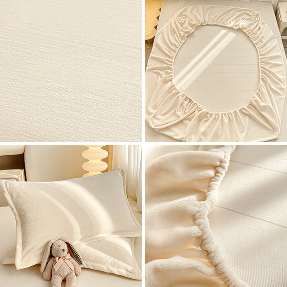 Velvet Soft Fitted Sheet Set | Hypoallergenic Crystal Velvet for Luxurious Comfort 2