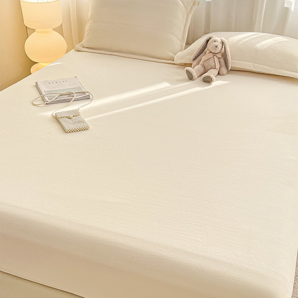 Velvet Soft Fitted Sheet Set | Hypoallergenic Crystal Velvet for Luxurious Comfort 6