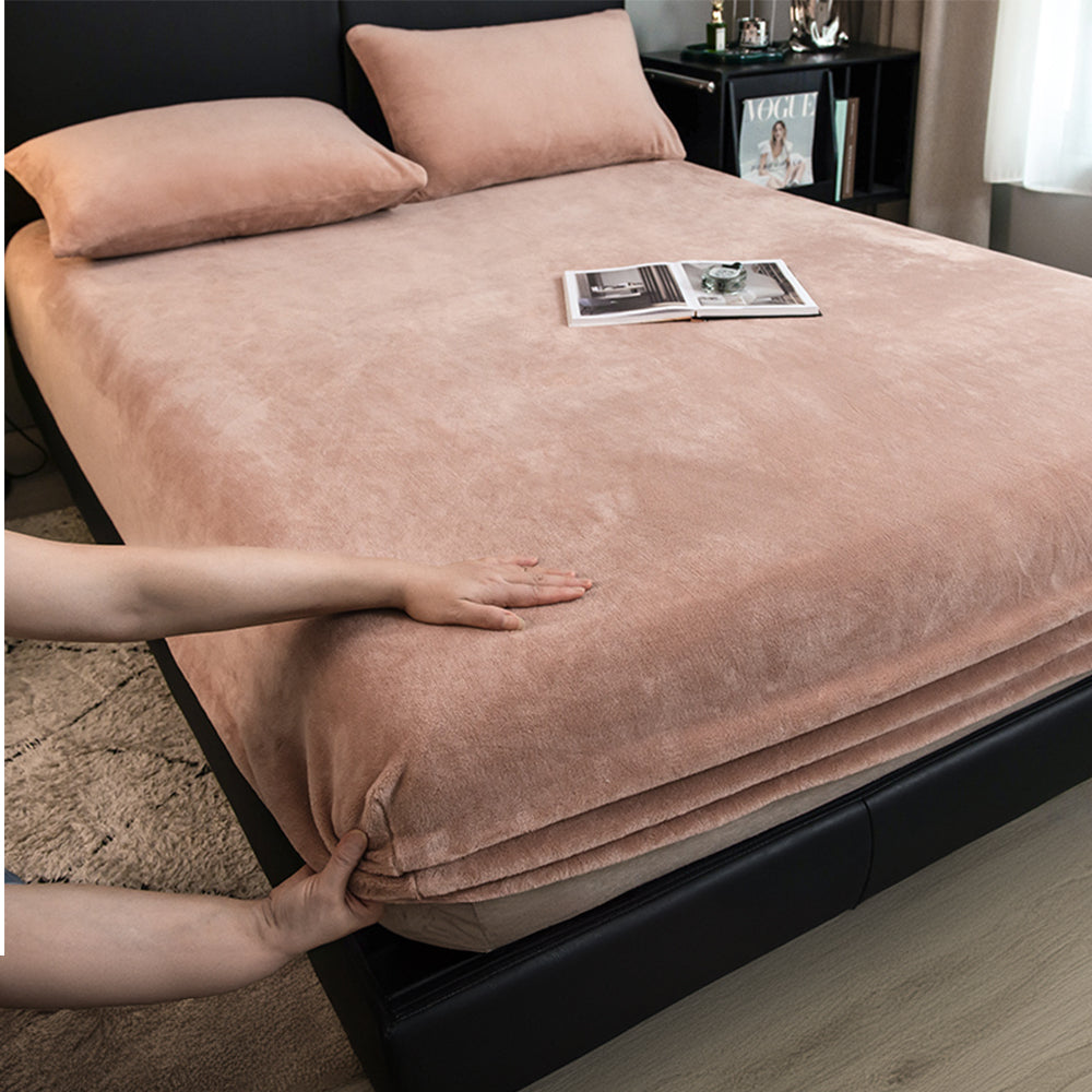 Velvet Soft Fitted Sheet Set | Hypoallergenic Crystal Velvet for Luxurious Comfort 9