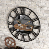Vintage Metal Wall Clock | Large 39cm Design with Reflective Elements | Timeless Wall Clock Decor for Home Aesthetics 2
