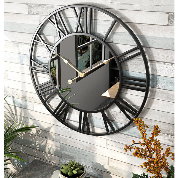 Vintage Metal Wall Clock | Large 39cm Design with Reflective Elements | Timeless Wall Clock Decor for Home Aesthetics 4