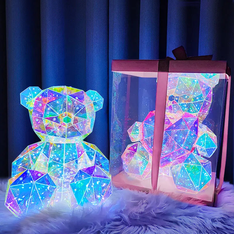 Whimsical Glow | Charming Handcrafted LED Teddy Bear Lamp 1