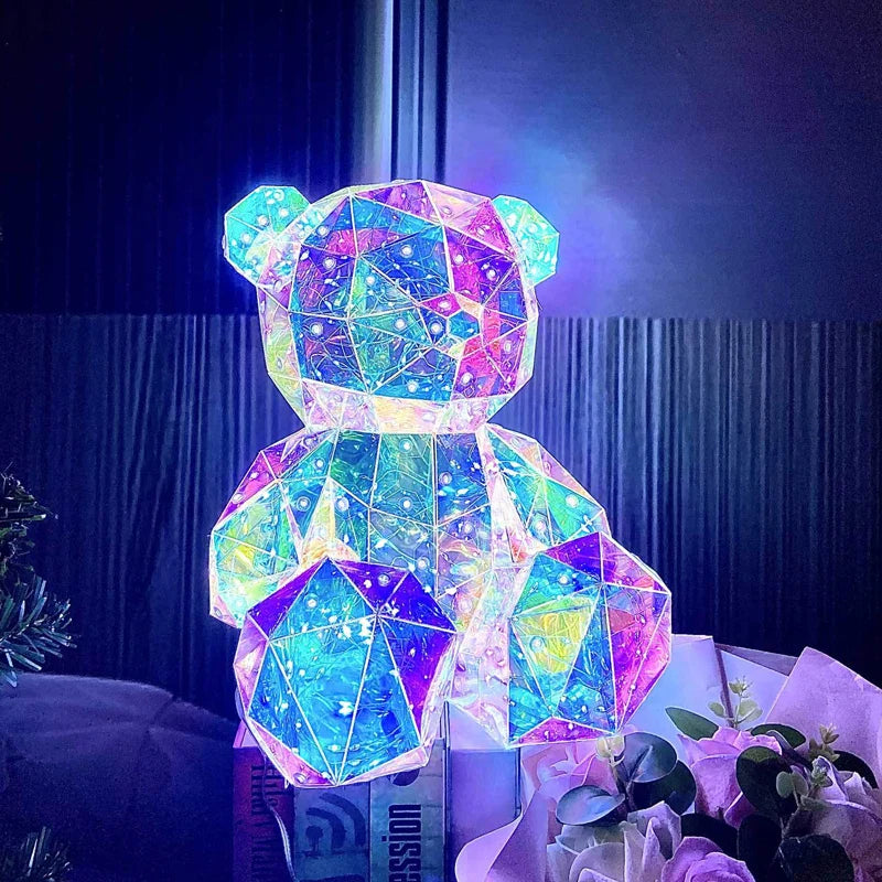 Whimsical Glow | Charming Handcrafted LED Teddy Bear Lamp 2