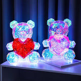 Whimsical Glow | Charming Handcrafted LED Teddy Bear Lamp 3
