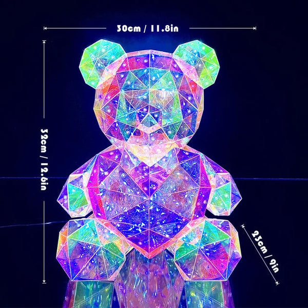 Whimsical Glow | Charming Handcrafted LED Teddy Bear Lamp 5