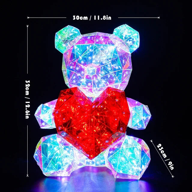 Whimsical Glow | Charming Handcrafted LED Teddy Bear Lamp 6