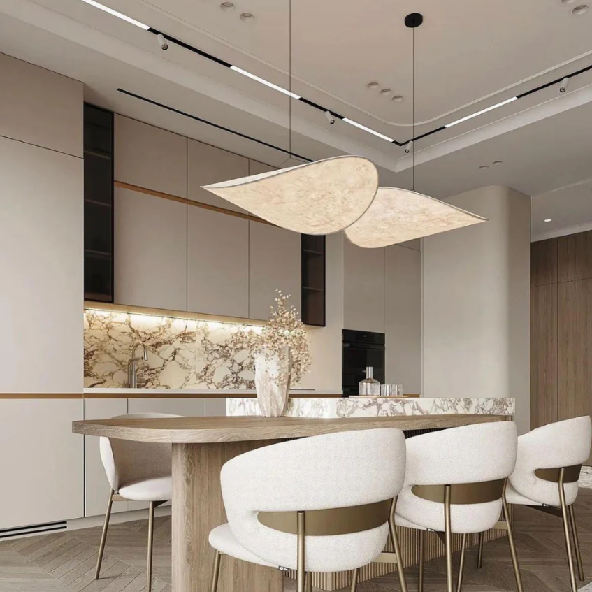 ZenithGlow | Elegant Minimalist Japandi Pendant Lighting Fixture 3