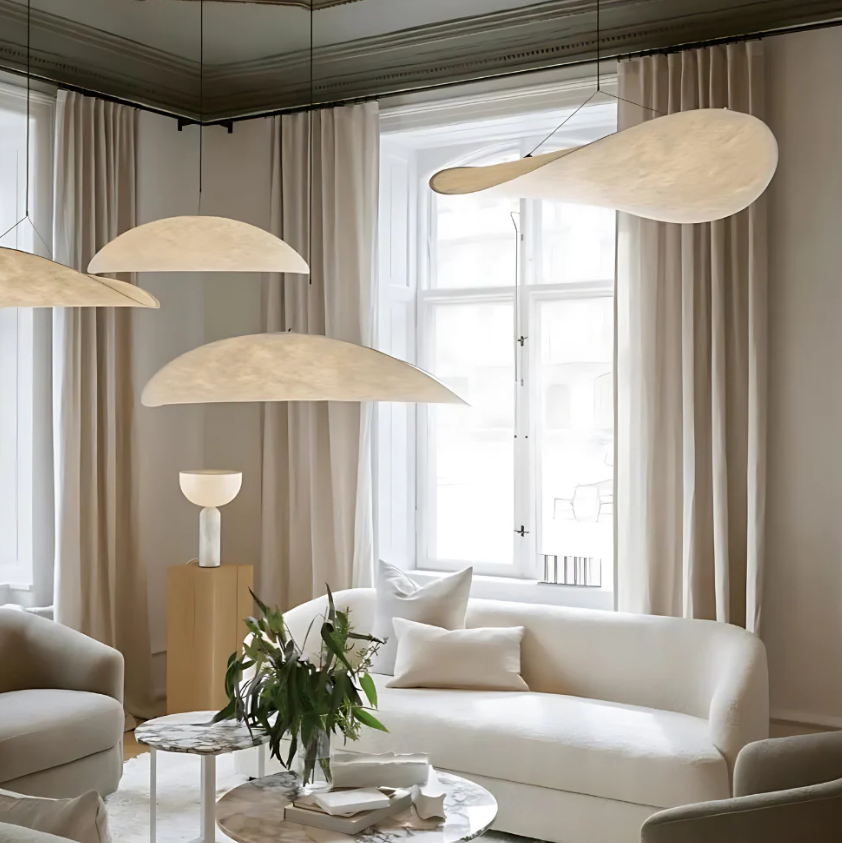 ZenithGlow | Elegant Minimalist Japandi Pendant Lighting Fixture 5